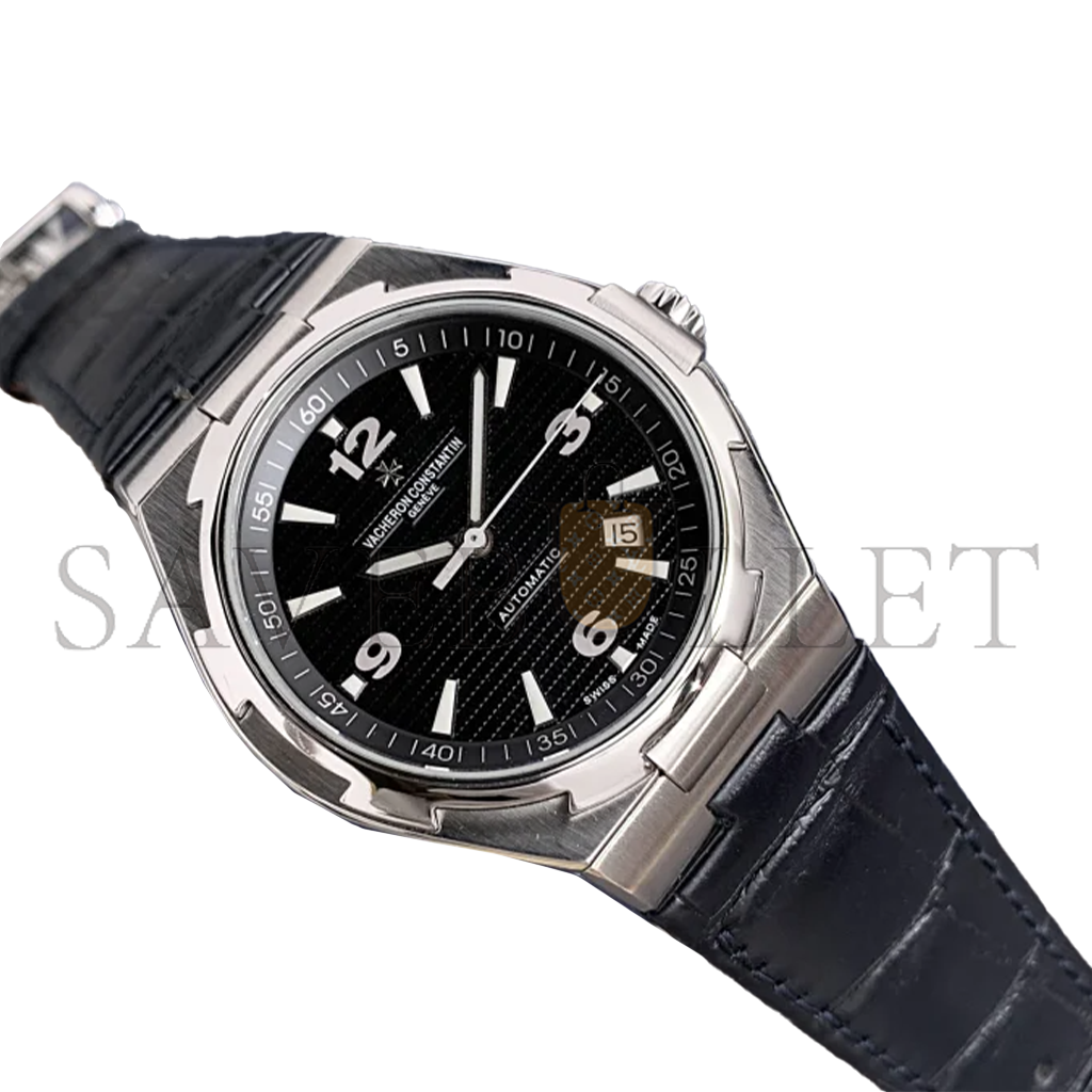 VACHERON CONSTANTIN BLACK LEATHER STRAP WATCH 47040/B01A-9094